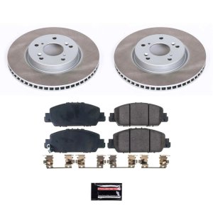 Honda Accord Brake Kit - Front - PowerStop - Semi-Coated Rotors + Z17 Evolution Plus Low-Dust Ceramic Pads - `13-`22 Honda Accord Brake Kit - Front - PowerStop - Semi-Coated Rotors + Z17 Evolution Plus Low-Dust Ceramic Pads - `13-`22