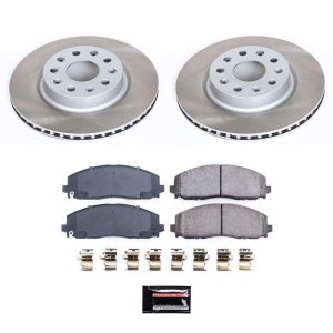 Jeep Wrangler Brake Kit - Front - PowerStop - Semi-Coated Rotors + Z17 Evolution Plus Low-Dust Ceramic Pads - `18-`22 Jeep Wrangler Brake Kit - Front - PowerStop - Semi-Coated Rotors + Z17 Evolution Plus Low-Dust Ceramic Pads - `18-`22