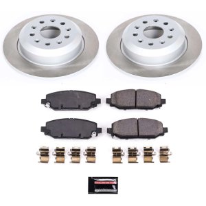 Jeep Wrangler Brake Kit - Rear - PowerStop - Semi-Coated Rotors + Z17 Evolution Plus Ceramic Pads - `18-`22 Jeep Wrangler Brake Kit - Rear - PowerStop - Semi-Coated Rotors + Z17 Evolution Plus Ceramic Pads - `18-`22
