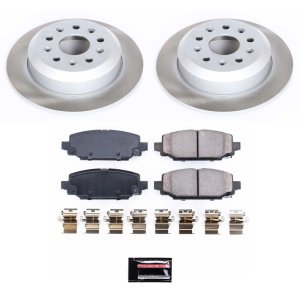 Jeep Wrangler Brake Kit - Rear - PowerStop - Semi-Coated Rotors + Z17 Evolution Plus Low-Dust Ceramic Pads - `18-`22 Jeep Wrangler Brake Kit - Rear - PowerStop - Semi-Coated Rotors + Z17 Evolution Plus Low-Dust Ceramic Pads - `18-`22