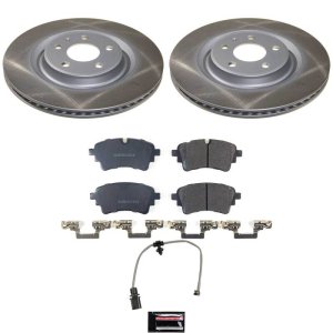 Audi A6 Allroad Brake Kit - Rear - PowerStop - Semi-Coated Rotors + Z17 Evolution Plus Ceramic Pads - `20-`25
