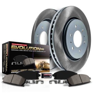 Subaru Impreza Brake Kit - Rear - PowerStop - Semi-Coated Rotors + Z17 Evolution Plus Low-Dust Ceramic Pads - `24-`27
