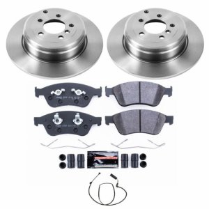 Land Rover Range Rover Brake Pads + Rotors - Rear - PowerStop - Autospecialty (Blank) Rotors + Track Day High-Performance Pads - `03-`05