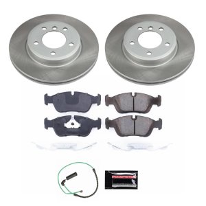 Audi A3 Brake Kit - Front + Rear - PowerStop - Track Day Spec High-Performance Pads + Autospecialty Rotors - 2013