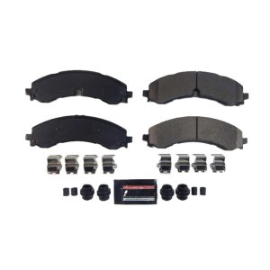 GMC Sierra 3500 HD Brake Pads - Front + Rear - PowerStop - Z23 Evolution - `20-`24
