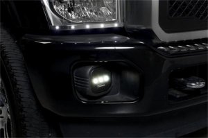 Ford F250 LED Fog Lamps - Putco - Luminix High Power - Black - `11-`16