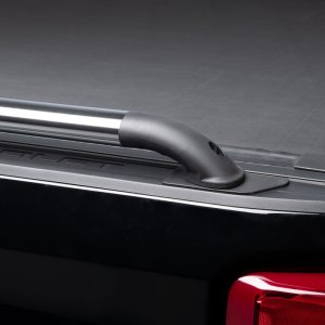 Ford F250 Nylon Oval Side Rails - Putco - Nylon Oval Locker - Black and Polished Stainless Steel - `17-`26