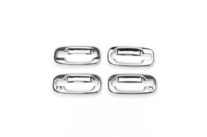 Cadillac ESV Door Handle Covers - Front + Rear - Putco - Outer Ring (w/ Passenger Keyhole) - Chrome - `02-`06