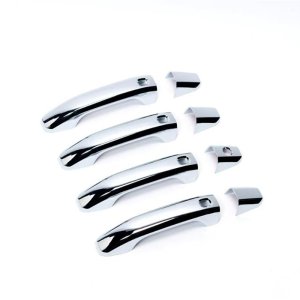Chevrolet Tahoe Door Handle Covers - Front & Rear - Putco - With Smart Key Cutout Without Passenger Keyhole - Chrome - `15-`20