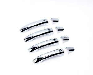 GMC Yukon XL Door Handle Covers - Front & Rear - Putco - With Smart Key Cutout Without Passenger Keyhole - Chrome - `15-`20 GMC Yukon XL Door Handle Covers - Front & Rear - Putco - With Smart Key Cutout Without Passenger Keyhole - Chrome - `15-`20