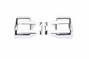 Ford F350 Mirror Covers - Putco - w/ Turn Signal - Chrome - `08-`16