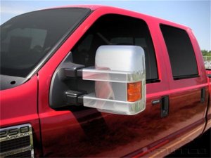 Ford F350 Mirror Covers - Putco - w/ Turn Signal - Chrome - `08-`16