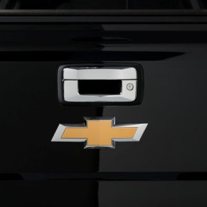Chevrolet Silverado HD Tailgate Handle Covers - Putco - w/ Keyhole (w/o Camera Opening) - Chrome - `15-`19
