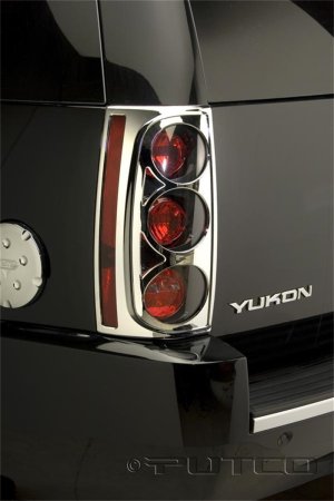 GMC Yukon XL Tail Light Covers - Putco - Deluxe - Chrome - `07-`14