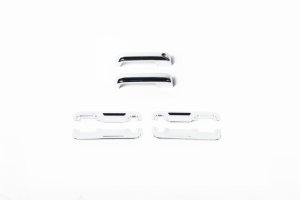 Ford F150 Door Handle Covers - Front - Putco - Deluxe w/ Driver Keyhole - Chrome - `15-`20