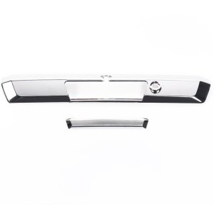 Ford F-250 Super Duty Tailgate Handle Covers - Putco - With Pull Handle, Camera, and LED Opening - Chrome - `17-`20