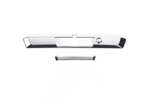 Ford F-350 Super Duty Tailgate Handle Covers - Putco - With Pull Handle, Camera, and LED Opening - Chrome - `17-`20