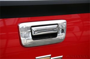 Chevrolet Silverado HD Tailgate Handle Cover - Putco - w/Keyhole - Chrome - 2014