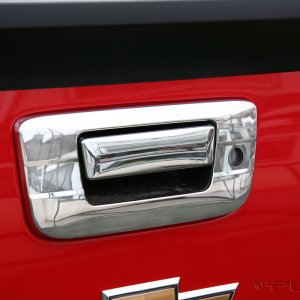 Chevrolet Silverado HD Tailgate Handle Cover - Putco - w/Keyhole - Chrome - 2014