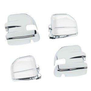 Ford Super Duty F250 Mirror Covers - Putco - Fits Towing Mirrors w/ Side Markers - Chrome - `17-`26