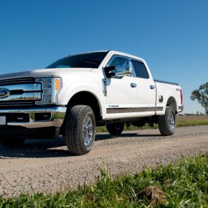 Ford Super Duty F350 Mirror Covers - Putco - Fits Towing Mirrors w/ Side Markers - Chrome - `17-`26