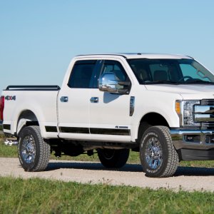 Ford Super Duty F350 Mirror Covers - Putco - Fits Towing Mirrors w/ Side Markers - Chrome - `17-`26