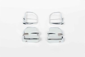 Ford Super Duty F450 Mirror Covers - Putco - Fits Towing Mirrors w/ Side Markers - Chrome - `17-`26