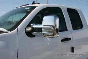 GMC Sierra 3500 Mirror Covers - Putco - Chrome - `03-`15 GMC Sierra 3500 Mirror Covers - Putco - Chrome - `03-`15