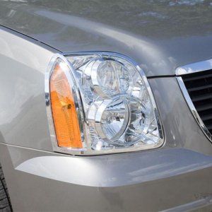 GMC Yukon Head Lamp Overlays & Rings - Putco - Chrome - `07-`14