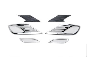 Hyundai Elantra Fog Lamp Overlays & Rings - Putco - Chrome - `11-`14