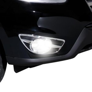 Hyundai Santa Fe Fog Lamp Overlays & Rings - Putco - Chrome - `07-`13