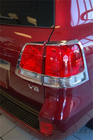 Toyota Land Cruiser Tail Light Covers - Putco - Chrome - `08-`10