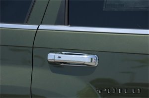 RAM 2500 Door Handle Covers - Front + Rear - Putco - w/o Passenger Keyhole - Chrome - `10-`17