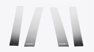 GMC Sierra 1500 Pillar Post Trim - Putco - GMC Logo Stainless Steel - `19-`26