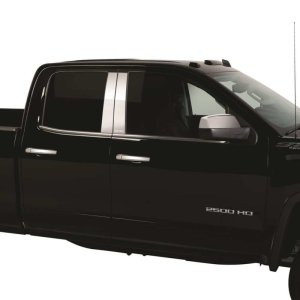 GMC Sierra 1500 Pillar Post Trim - Putco - GMC Logo Stainless Steel - `19-`26