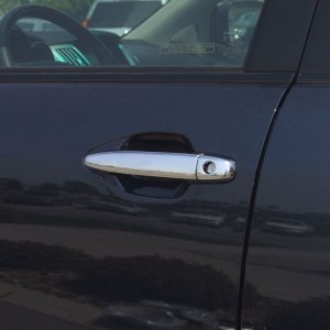 Lexus LX470 Door Handle Covers - Front + Rear - Putco - w/ Passenger Side Keyhole - Chrome - `08-`09