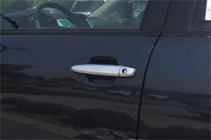 Lexus LX470 Door Handle Covers - Front + Rear - Putco - w/ Passenger Side Keyhole - Chrome - `08-`09