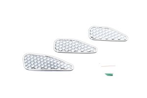 Toyota FJ Cruiser Hood Vent Covers - Front - Putco - Chrome - `07-`14