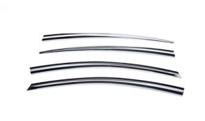 Kia Forte Window Visors - Putco - Element Chrome - Chrome - `14-`17