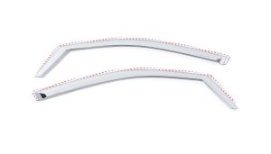 Cadillac Escalade ESV Wind Deflectors - Front - Putco - Element Chrome Window Visors - Chrome - `15-`20