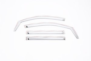 Cadillac Escalade ESV Wind Deflectors - Putco - Element Chrome - Chrome - `15-`20