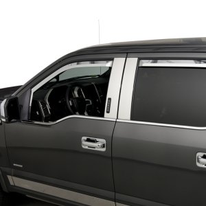 Ford F350 Window Visors - Putco - Element Chrome - Chrome - `17-`22