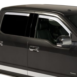 Ford F350 Window Visors - Putco - Element Chrome - Chrome - `17-`22