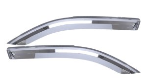Dodge Ram 1500 Wind Deflectors - Putco - Element Chrome, In-Channel - Chrome - `19-`26