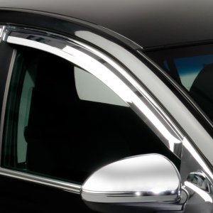 Dodge Caliber Window Deflectors - Front - Putco - Element Chrome - Chrome - `07-`12
