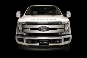 Ford F450 Lettering Emblems - Rear - Putco - Super Duty Stamped Cut Letters - Black Platinum - `17-`19