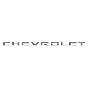 Chevrolet Silverado LD Grille Letters - Putco - Black Platinum - `19-`20