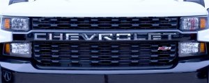 Chevrolet Silverado 2500 Grille Letters - Front - Putco - Stainless Steel - `20-`26