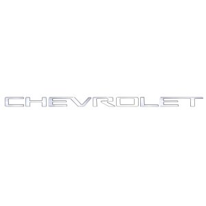 Chevrolet Silverado 3500 Grille Letters - Front - Putco - Stainless Steel - `20-`26