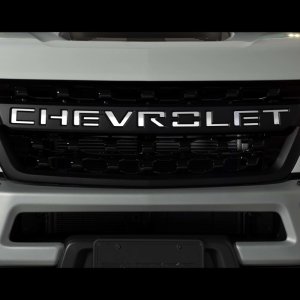 Chevrolet Silverado 3500 Grille Letters - Front - Putco - Stainless Steel - `20-`26